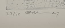 Gösta Werner, litografier, 3 st, numrerade, en osignerad.