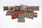 Kuddar m.m, 14 delar, textil.