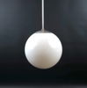 Taklampa, glas/metall.