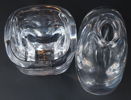 Vaser, 2 st, glas, Orrefors.