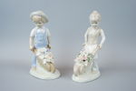 Figuriner, 6 st, porslin, bl.a M. Requena, Spanien.