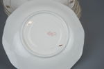 Kafferservis, 6 delar, porslin, handmålad gulddekor, jugend, 1800/1900-tal.