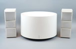 Bang & Olufsen, högtalare och subwoofer, 3 delar, "Beovox CX 100 Type 6343" och "Type 6345".