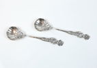 Sockerskedar, ett par, silver.