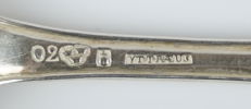 Matskedar, 3 st, silver, 1700/1800-tal.
