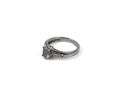 Ring, sterlingsilver med labradorit och rosenslipade diamanter, samtida.