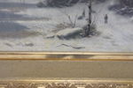 Oidentifierad konstnär, olja på duk, "Solnedgång från Småland, osignerad, 1800/1900-tal.