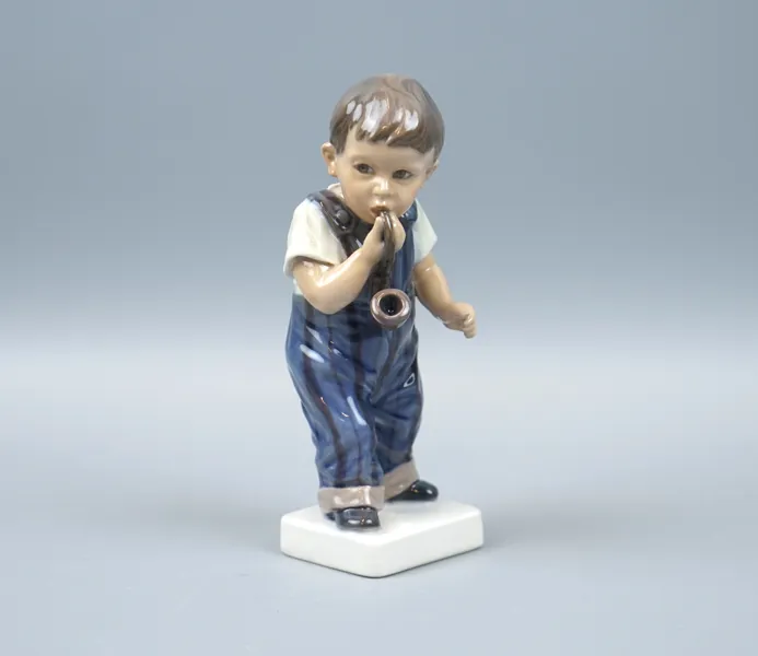 Figurin, porslin, nr 1027, Dahl-Jensen, Danmark.