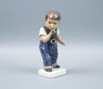 Figurin, porslin, nr 1027, Dahl-Jensen, Danmark.