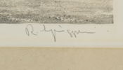 Reinhold Ljunggren, litografier, 2 st, signerade.