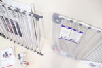 Barngrindar, justerbara, 2 st, metall/plast.