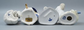 Figuriner, 4 st, porslin, bl.a Lladro.