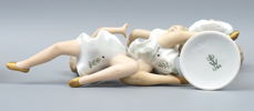 Figuriner, 5 st, porslin, Wallendorf och Schaubach Kunst.