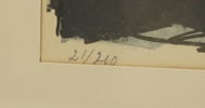 Ola Billgren, litografi  21/210, signerad, 1961.