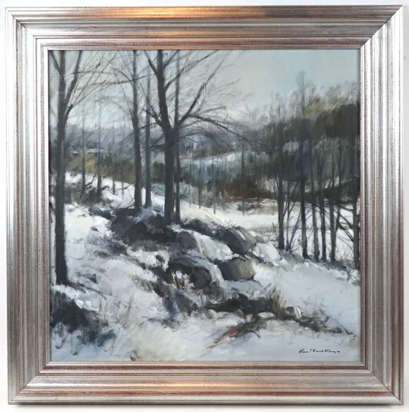 Lars Nordström, ''Fyledalen-Skåne'' olja på duk, signerad.