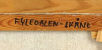 Lars Nordström, ''Fyledalen-Skåne'' olja på duk, signerad.