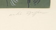 André Masson, ''Bonjour Max Ernst'', etsning 29/100, signerad.