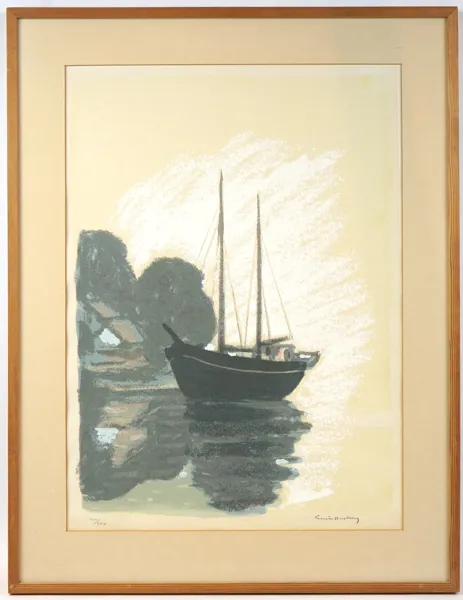 Gustav Rudberg, litografi XVIII/XXX, signerad.