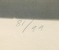 Bertil Berg, litografi 81/99, signerad, 1977.