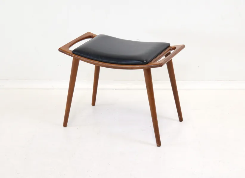 Pall, teak/konstskinn, Norge.