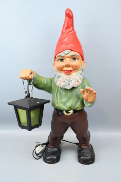Tomte med lykta, golvmodell, Heissner.