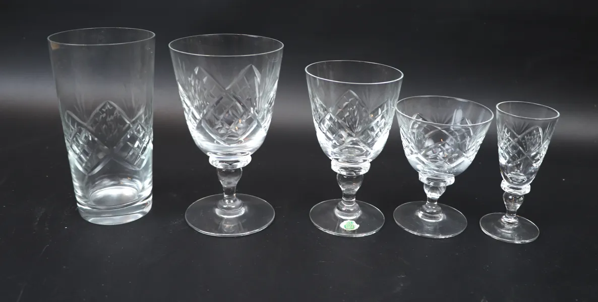 Glasservis, 53 delar, Kosta.