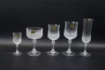 Glasservis, 66 delar,  Cristal d'arques.