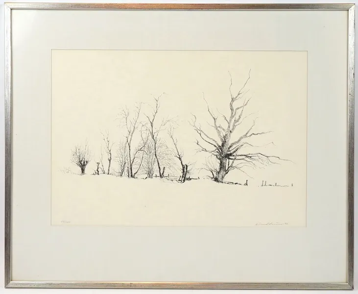 Helge Lundström, litografi 117/150, signerad, 1982.