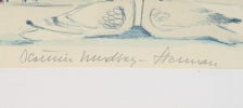 Kerstin Lundberg-Stenman, "Vårdträd", litografi 66/200, signerad.