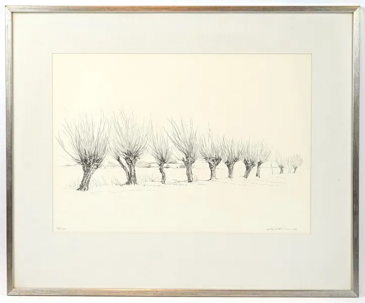Helge Lundström, litografi 129/150, signerad, 1982.
