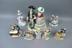 Figuriner, 8 st, porslin.