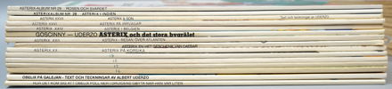 Seriealbum, Asterix & Obelix, ett parti, svenska och franska.